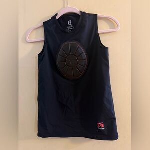 G-Form Pro-Sternum Black Protective Shirt for Sternum protection, YL